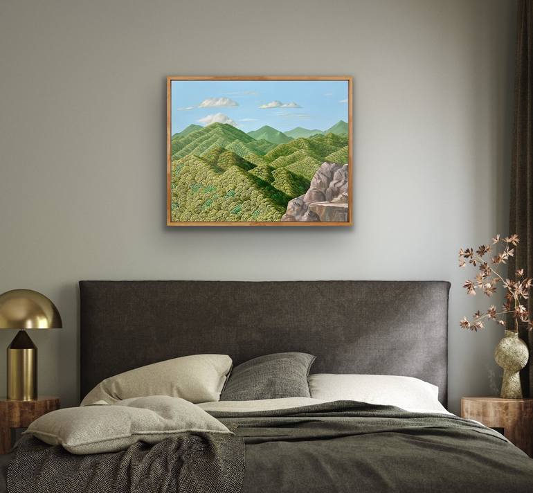 Original Neo-impressionism Landscape Painting by Wondeuk Cho