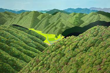 Original Contemporary Landscape Painting by Wondeuk Cho