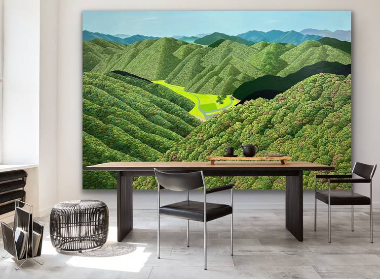 Original Contemporary Landscape Painting by Wondeuk Cho