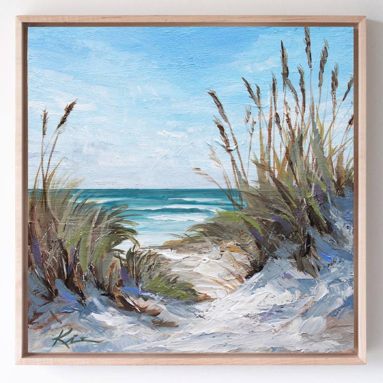 Original Abstract Seascape Painting by Lindsay Kivi
