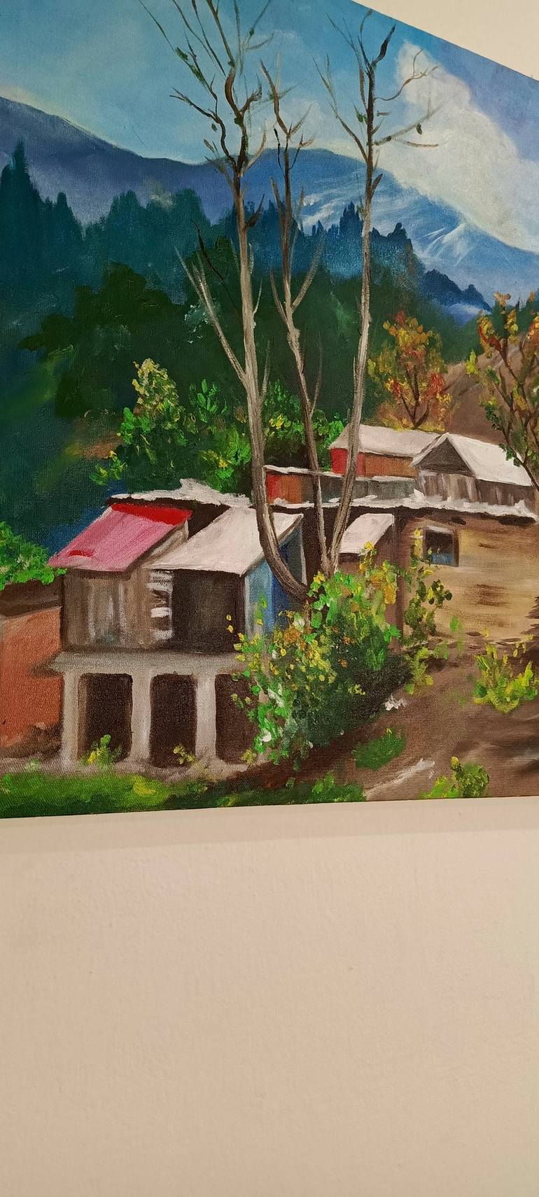 Original Realism Landscape Painting by urooj fatima