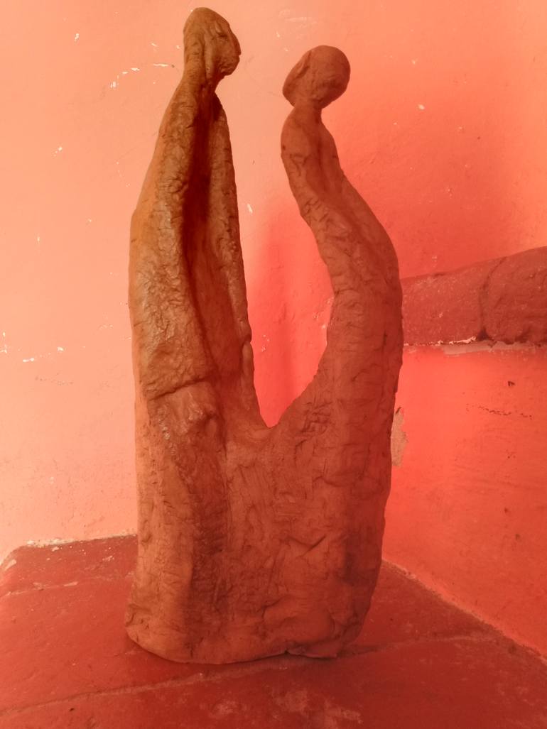 Original Expressionism People Sculpture by Andrea Belcastro