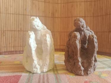 Original Expressionism Men Sculpture by Andrea Belcastro