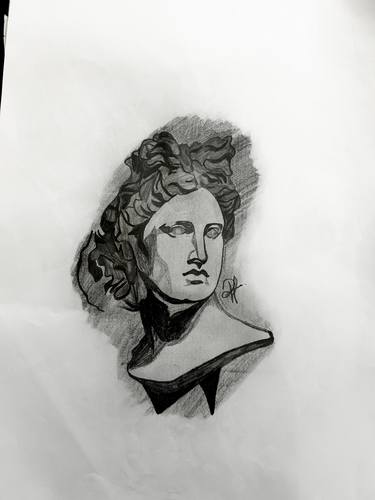 Original Black & White Classical Mythology Drawings by Ridda Khan Chughtai