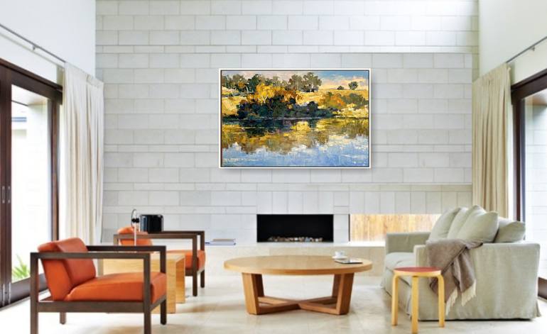 Original Impressionism Landscape Painting by Fangmin Wu