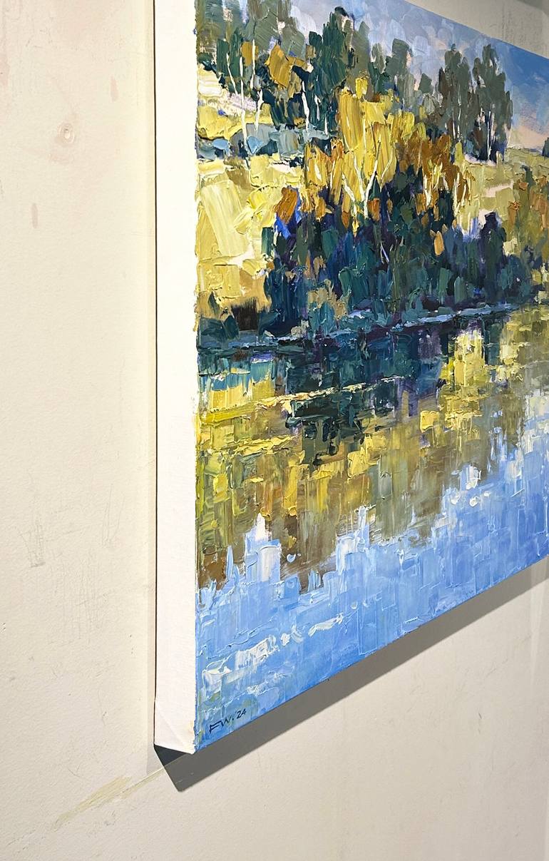 Original Impressionism Landscape Painting by Fangmin Wu