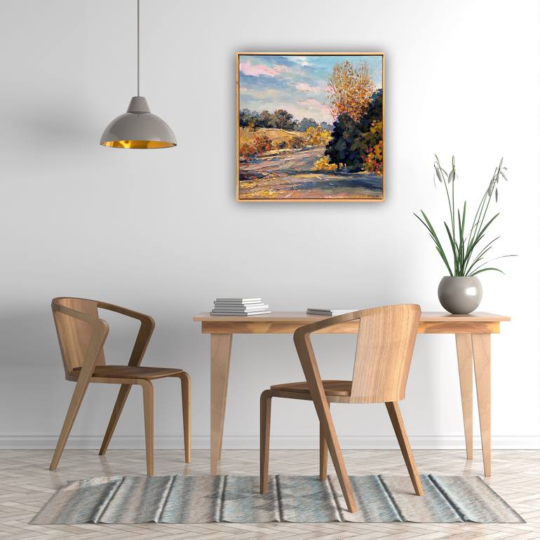 Original Expressionism Landscape Painting by Fangmin Wu