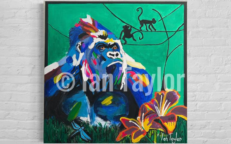 Original Abstract Expressionism Animal Paintings by Ian Taylor