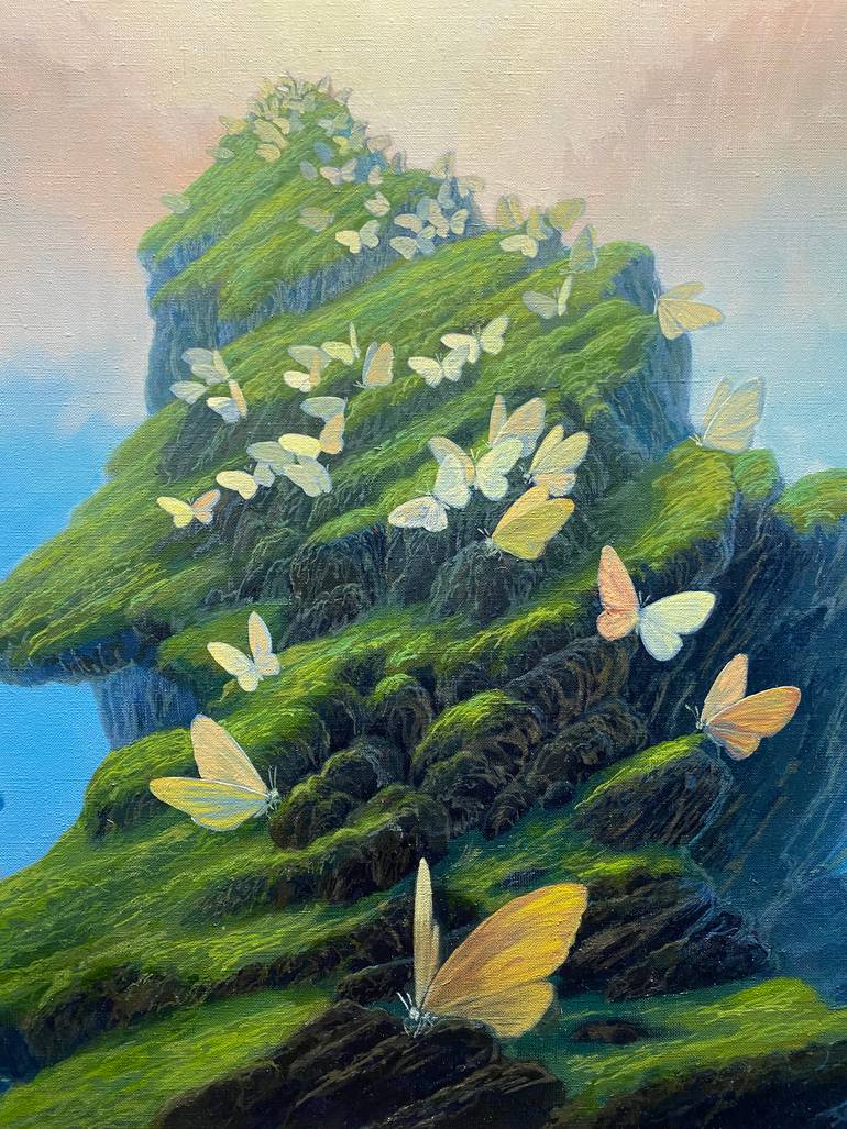Original Surrealism Landscape Painting by Pavel Fedorov
