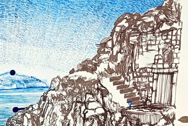 Original Expressionism Seascape Drawing by Lucio Forte