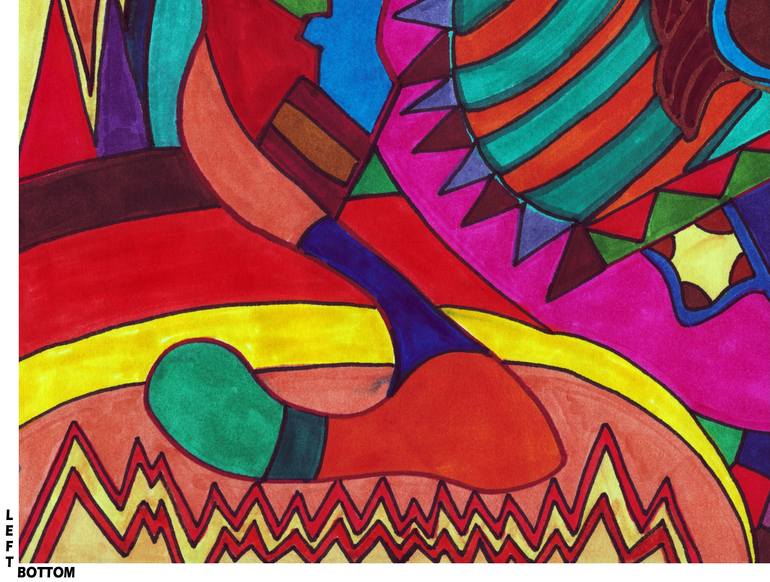 Original Abstract Expressionism Abstract Drawing by Gregory Acuna