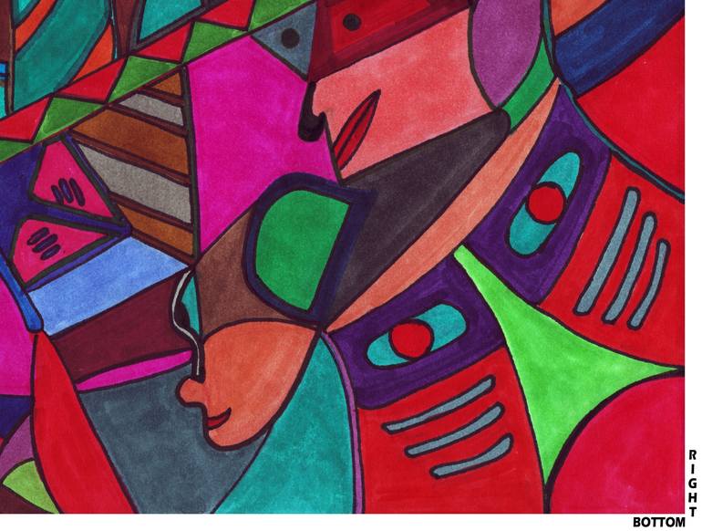 Original Abstract Expressionism Abstract Drawing by Gregory Acuna