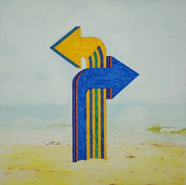 Original Contemporary Beach Mixed Media by David Allen Walker