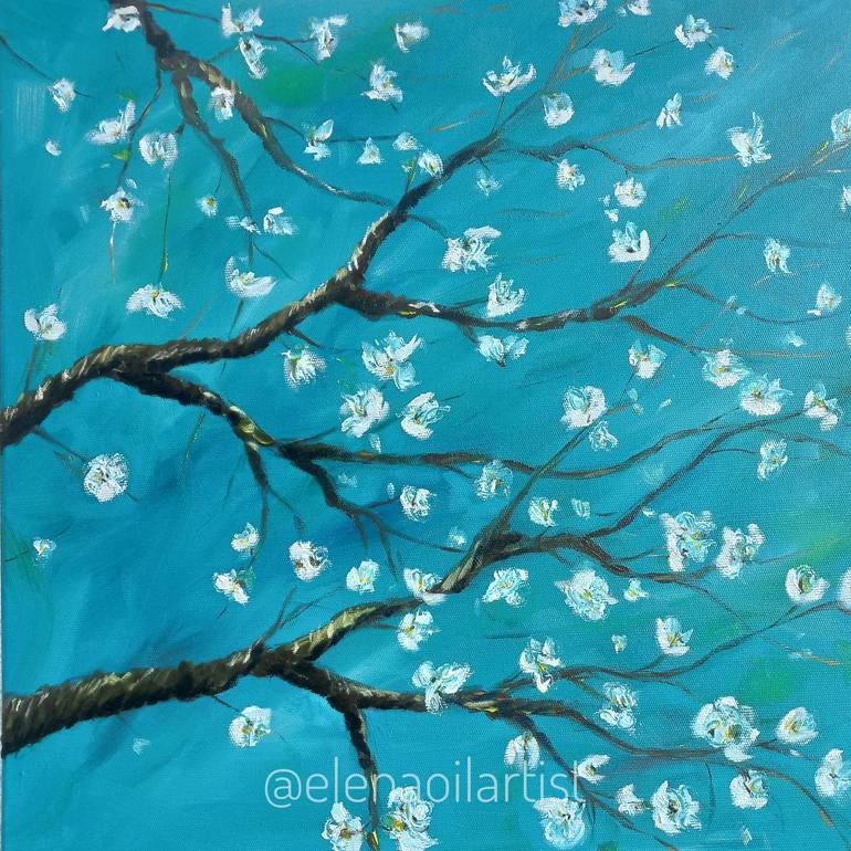 Original Impressionism Nature Painting by Elena Copperwheat