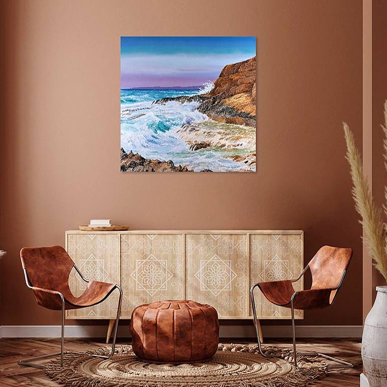 Original Impressionism Seascape Painting by Tom Lüke