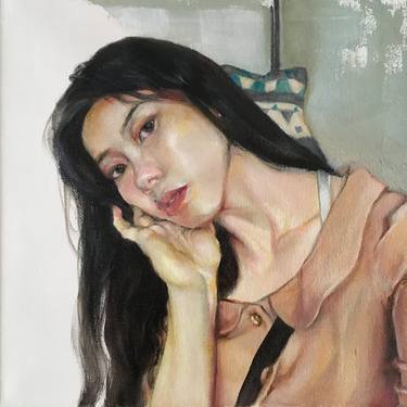 Original Realism People Paintings by Xiao Fan Wang