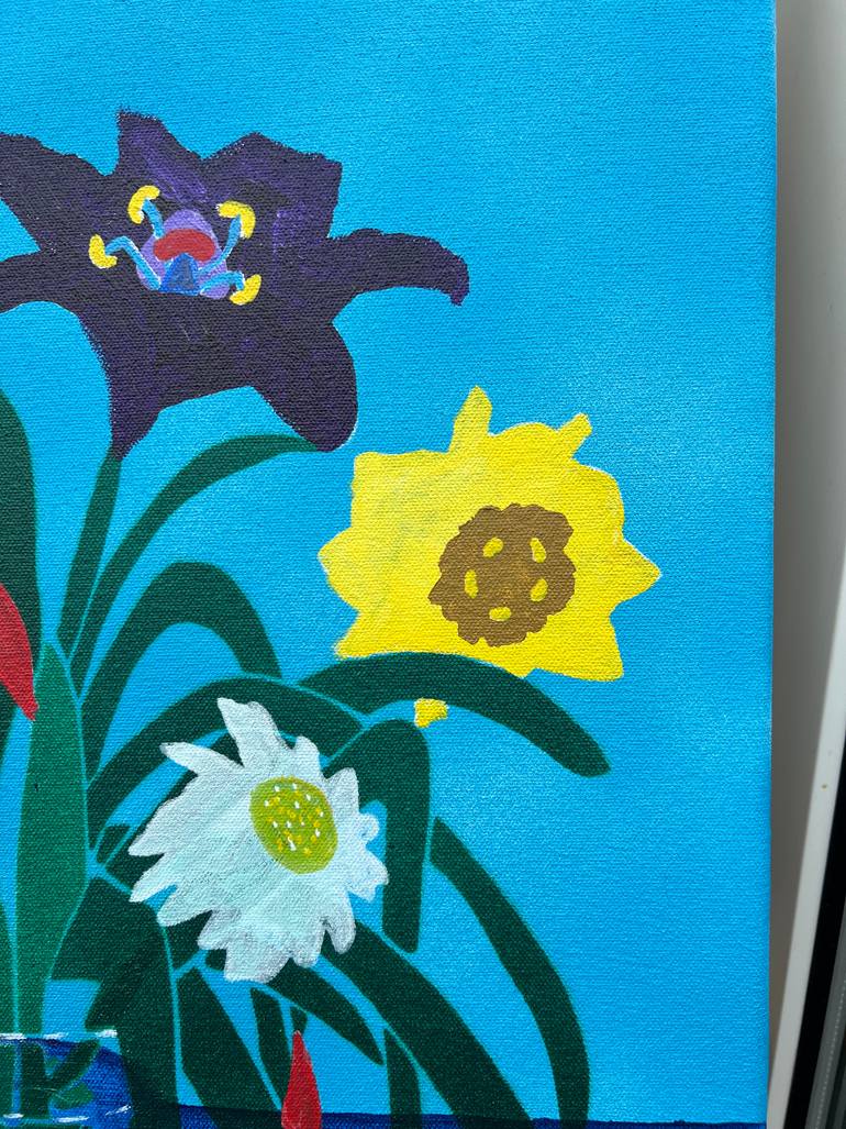 Original Contemporary Floral Painting by Ray Middleton