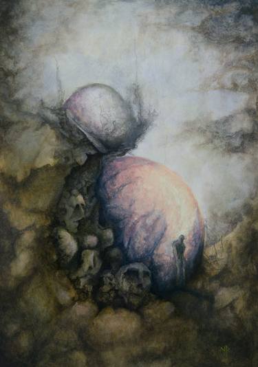 Original Surrealism Floral Painting by Vadims Pjatrikovs