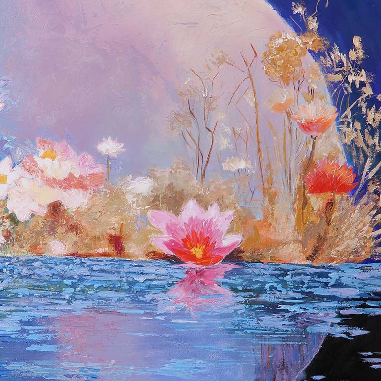 Original Abstract Nature Painting by Ravi Kumar