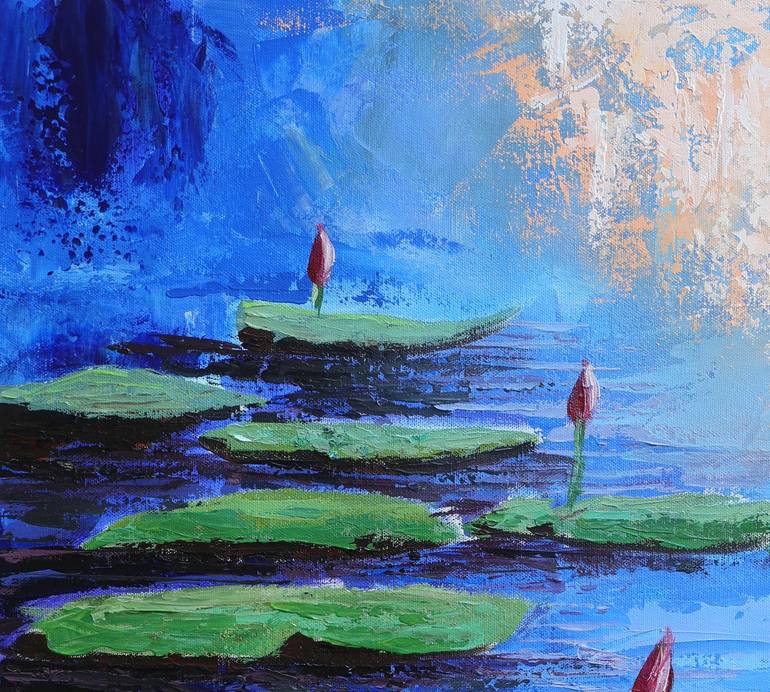 Original Abstract Expressionism Nature Painting by ravi kumar