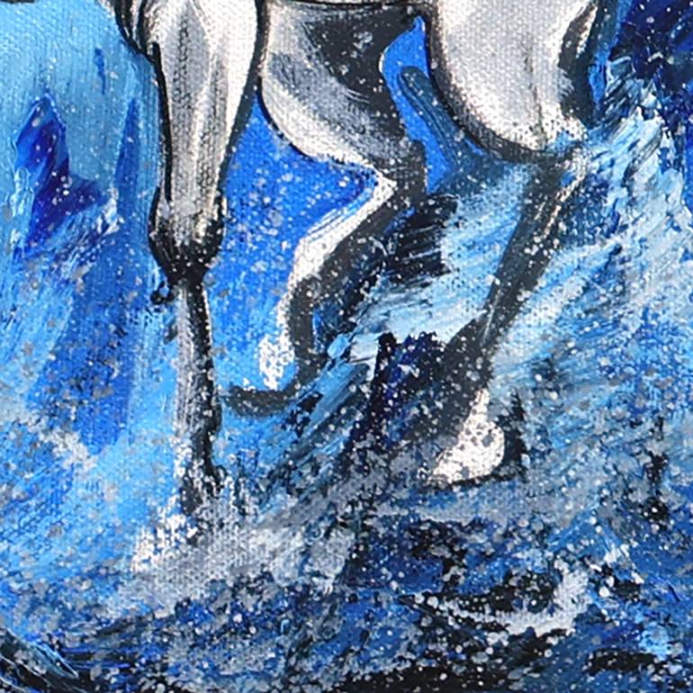 Original Abstract Horse Painting by ravi kumar