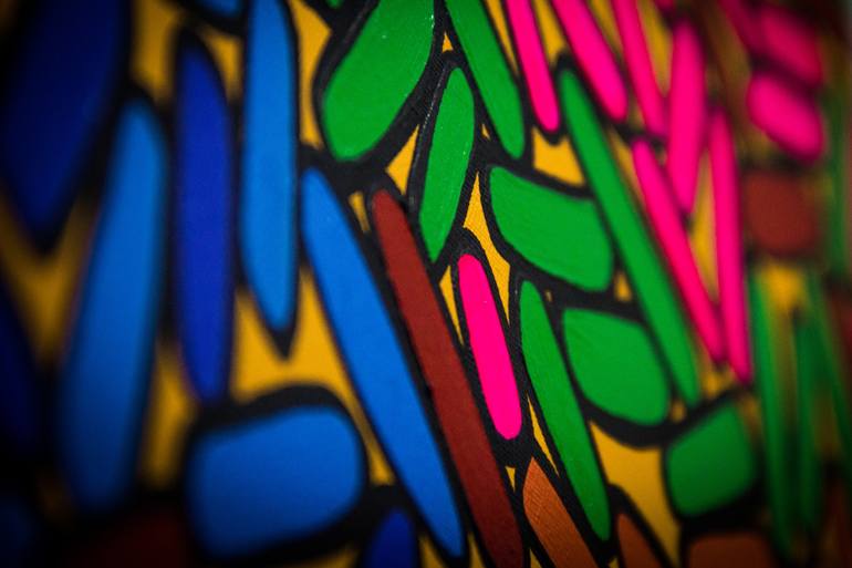 Original Pop Art Abstract Painting by Gregorio Torres