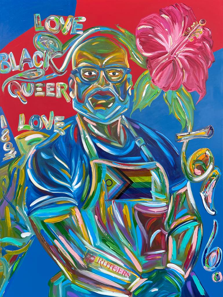 Original Fauvism People Painting by Ligel Lambert