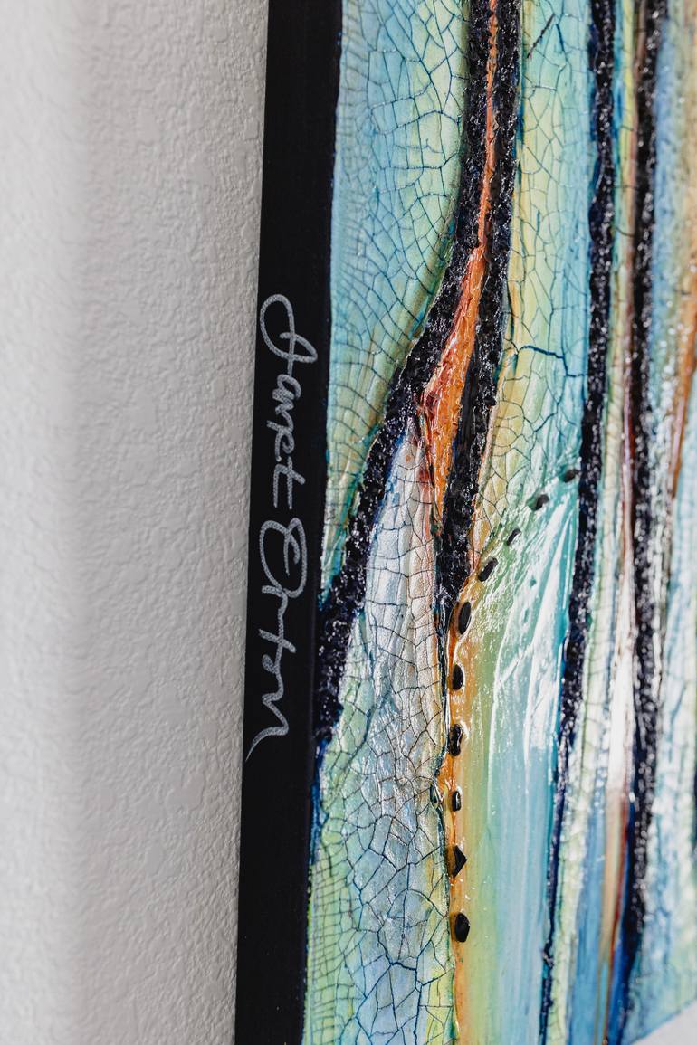 Original Modernism Abstract Painting by Janet Orton