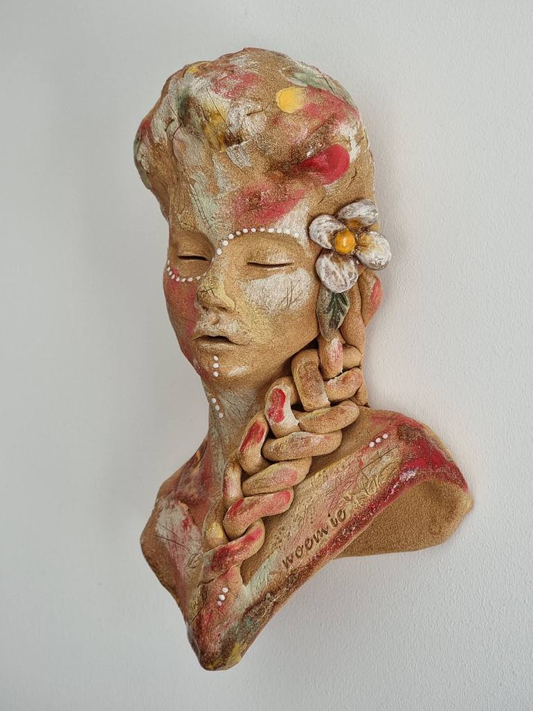 Original Figurative People Sculpture by Hilda Botha