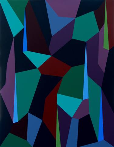 Original Abstract Geometric Paintings by Sassoon Kosian