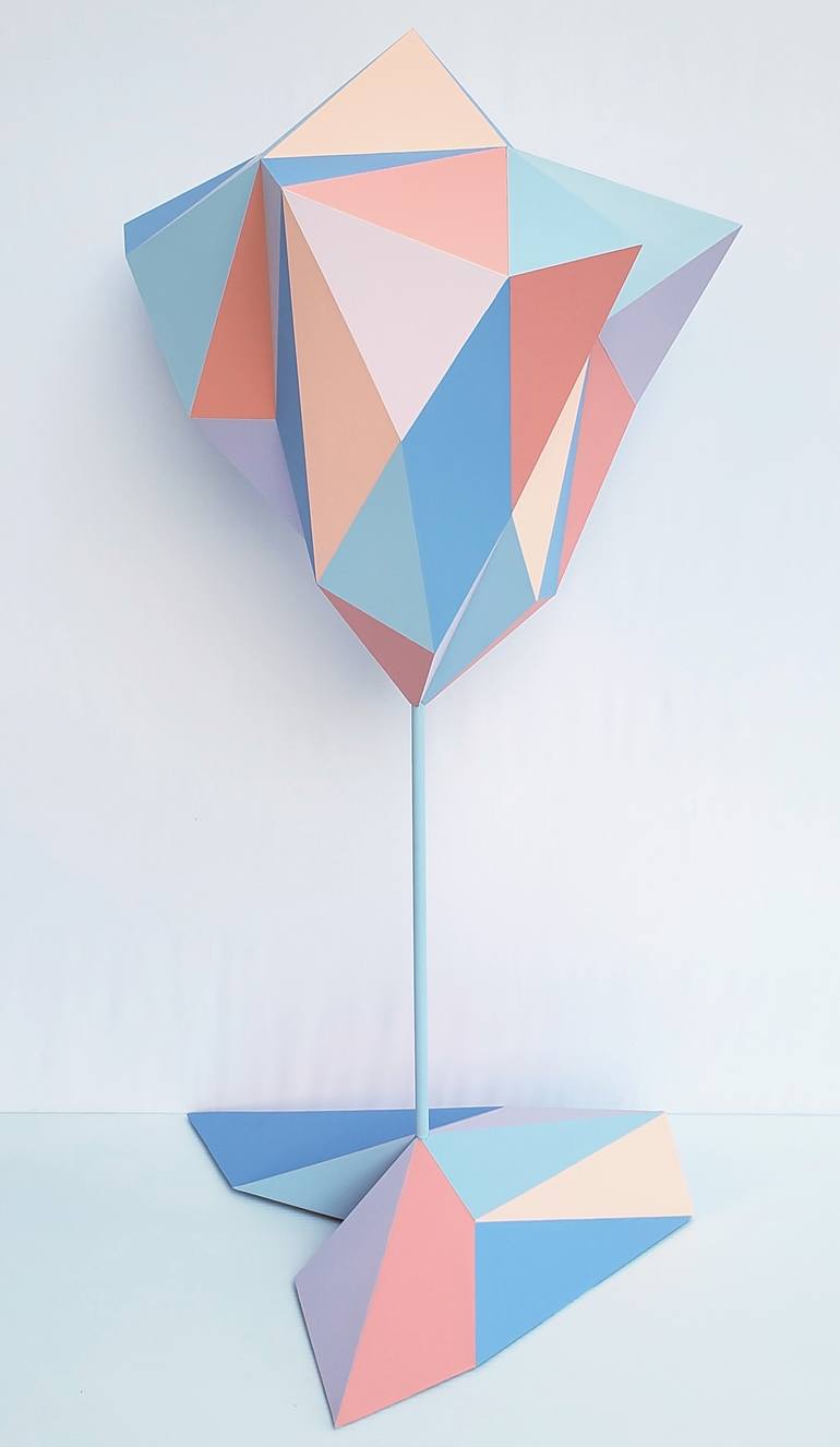 Original Abstract Geometric Sculpture by Sassoon Kosian