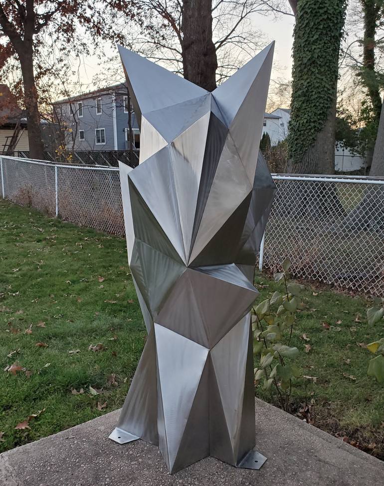 Original Abstract Geometric Sculpture by Sassoon Kosian