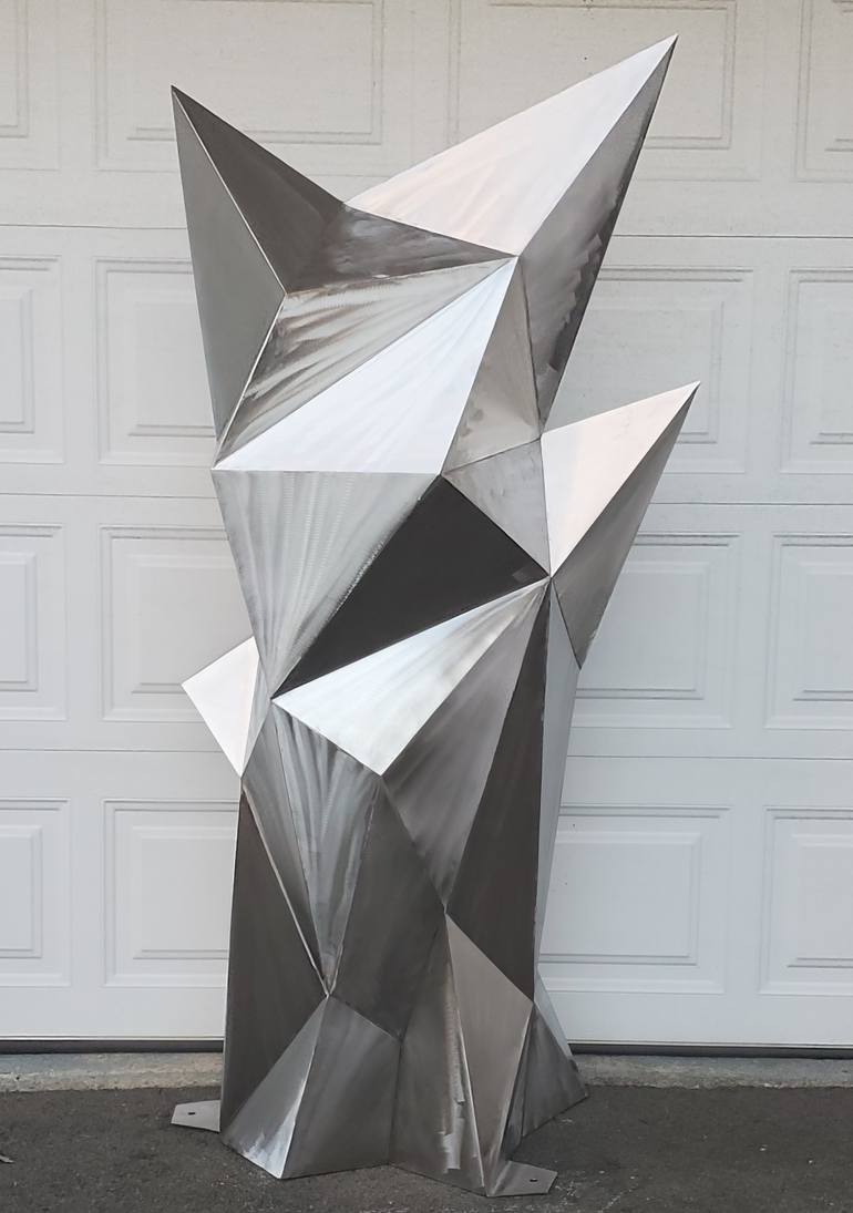 Original Abstract Geometric Sculpture by Sassoon Kosian