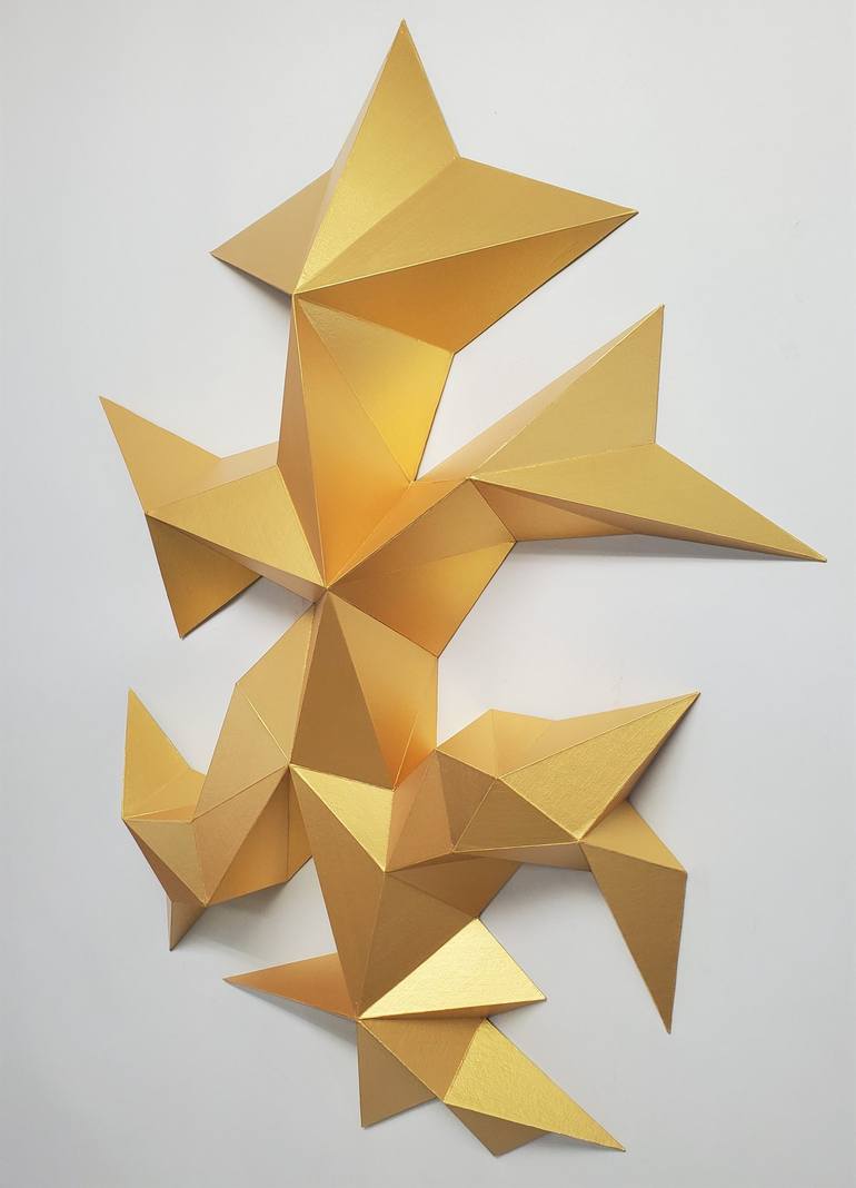 Original Abstract Geometric Sculpture by Sassoon Kosian