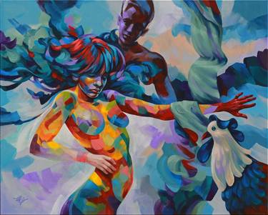 Original Figurative Body Painting by Lutz Gaede