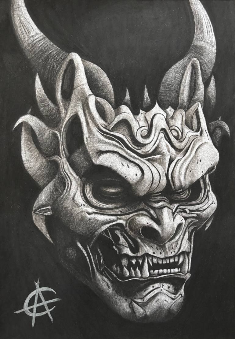 Original Black & White Classical Mythology Drawing by Anthony Cotter