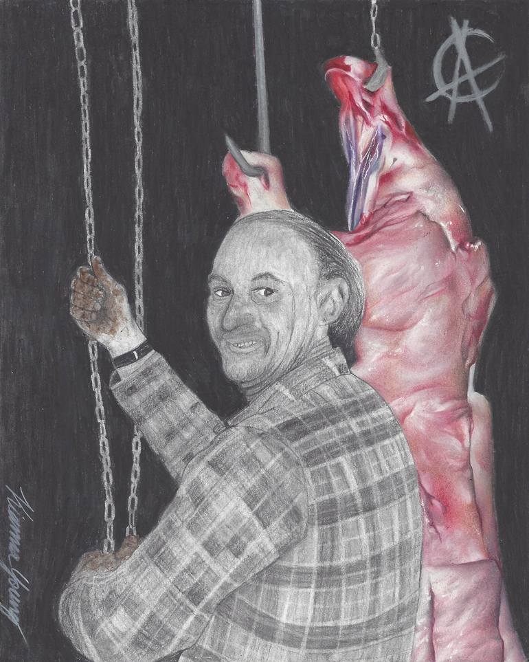 Original Realism People Drawing by Anthony Cotter