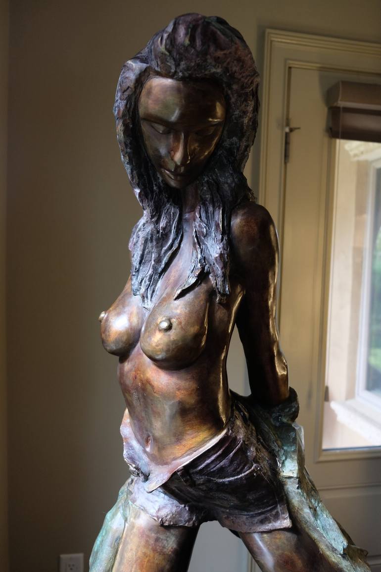 Original Realism Nude Sculpture by Sassoon Yosef