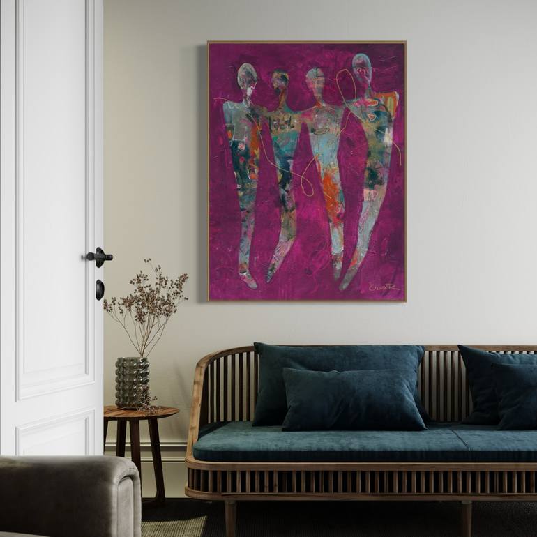 Original Abstract Expressionism Abstract Painting by Charli Rainbird