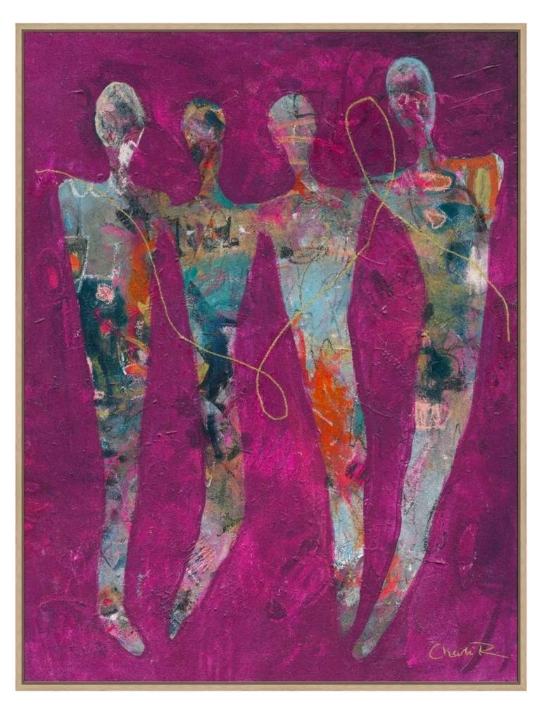 Original Abstract Expressionism Abstract Painting by Charli Rainbird