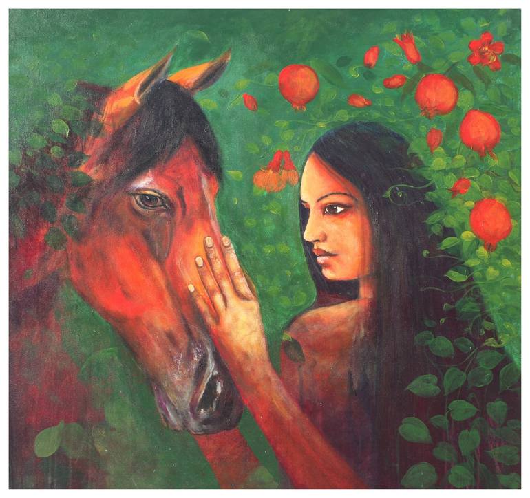 Original Contemporary Fantasy Painting by madhusudan khandekar