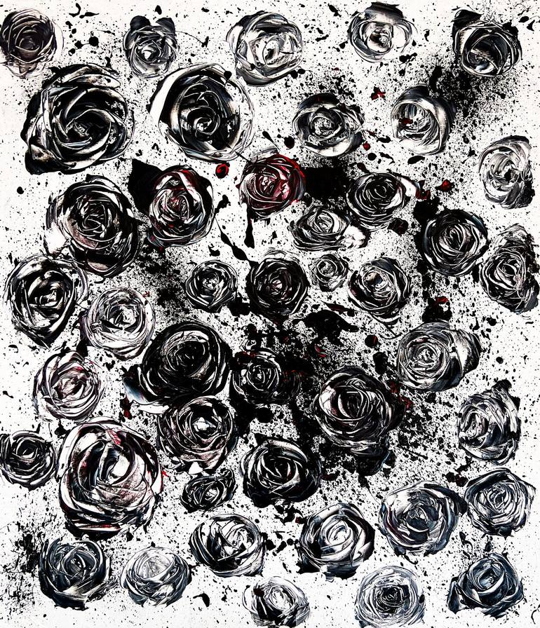 Print of Abstract Expressionism Floral Paintings by Maksim Gorshkov