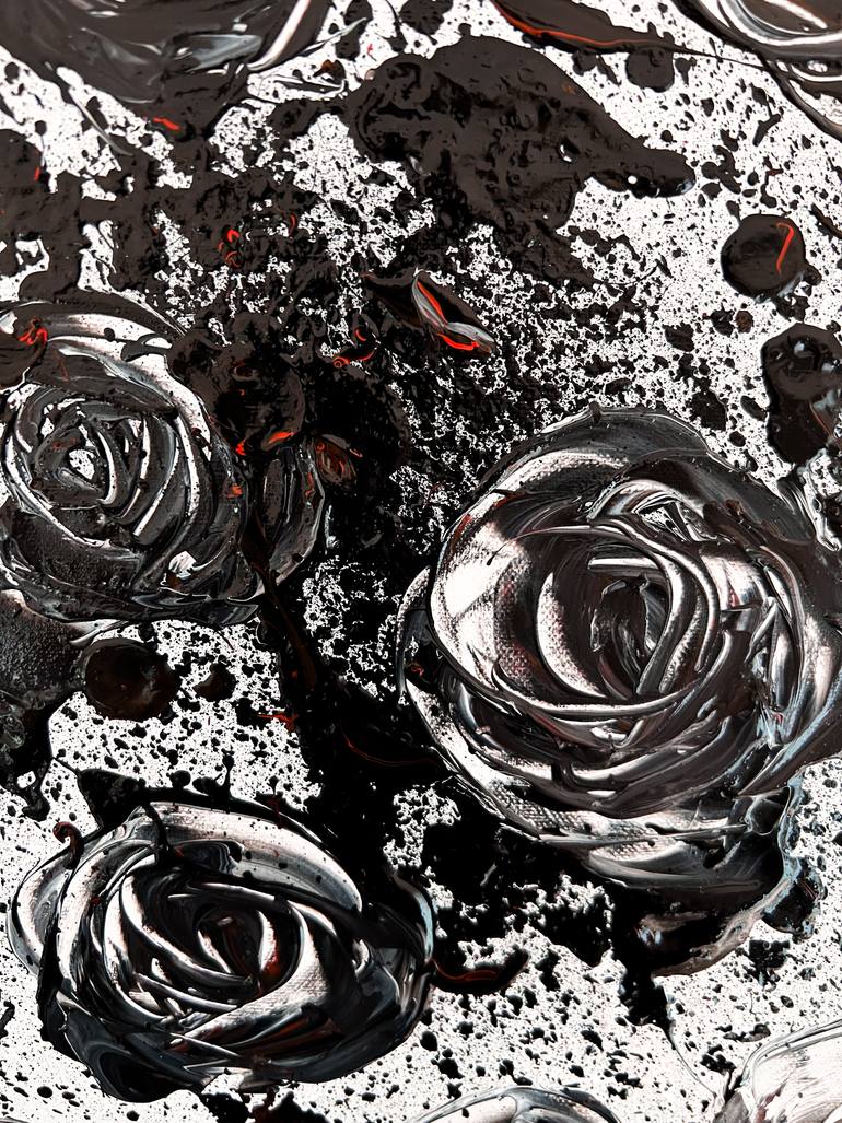 Original Abstract Expressionism Floral Painting by Maksim Gorshkov