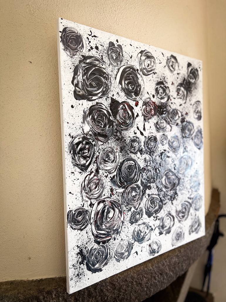 Original Abstract Expressionism Floral Painting by Maksim Gorshkov