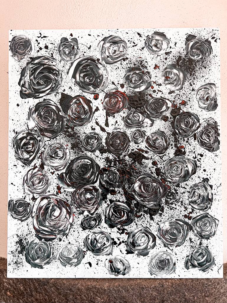 Original Abstract Expressionism Floral Painting by Maksim Gorshkov