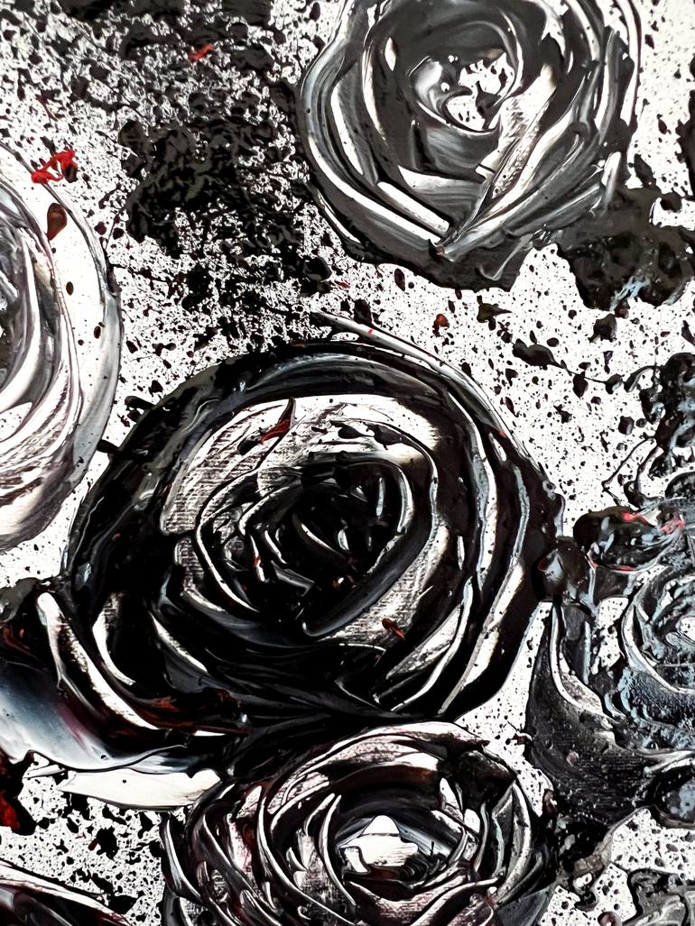 Original Abstract Expressionism Floral Painting by Maksim Gorshkov