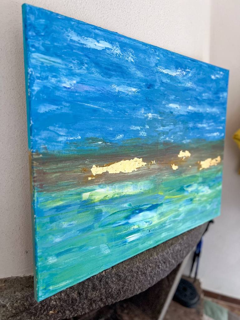 Original Abstract Seascape Painting by Maksim Gorshkov