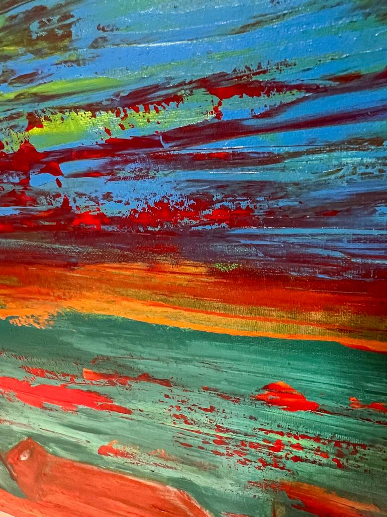 Original Abstract Landscape Painting by Maksim Gorshkov