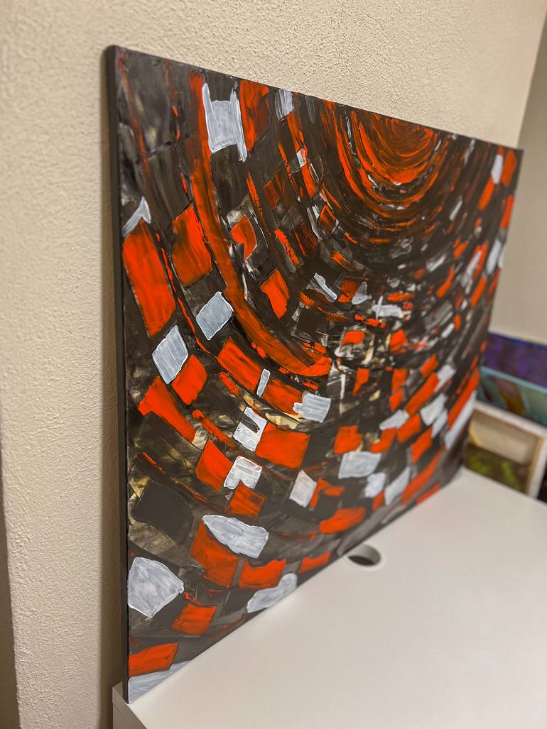 Original Abstract Geometric Painting by Maksim Gorshkov