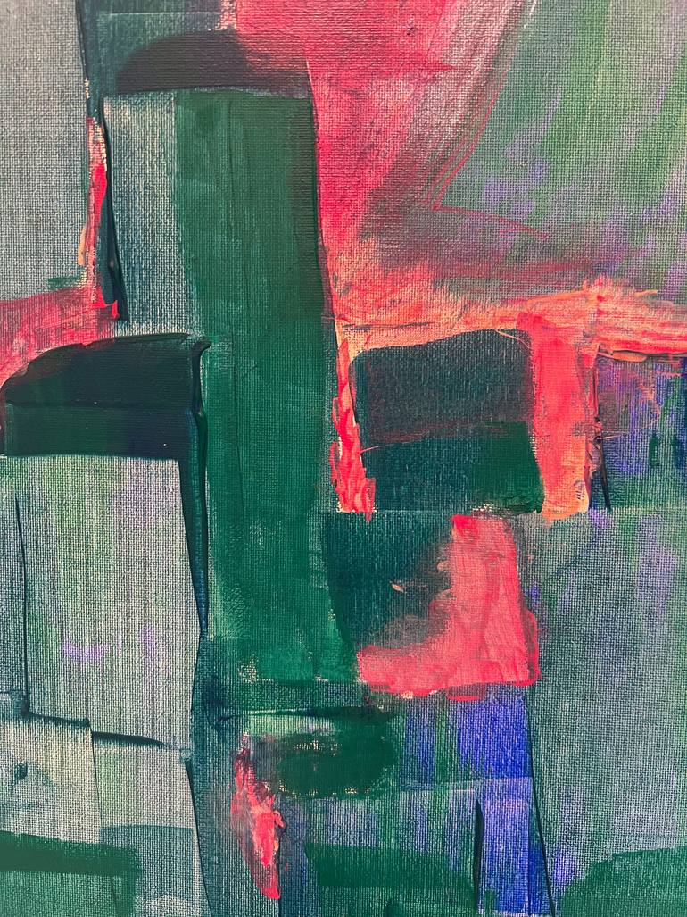 Original Abstract Cities Painting by Maksim Gorshkov